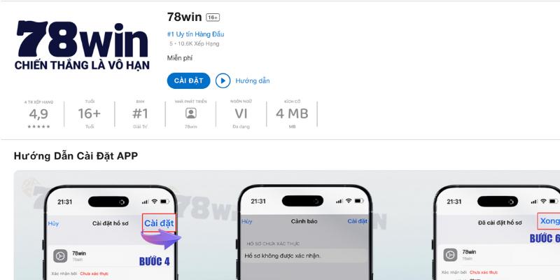 Tải App 78WIN - Thế Giới Cá Cược Dẫn Đầu Xu Hướng Mới 2024 2 Tải app 78WIN cho Android và IOS như thế nào?